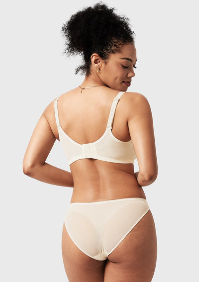 Unlined Underwire Sheer Mesh Bra