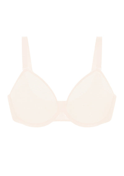 Unlined Underwire Sheer Mesh Bra