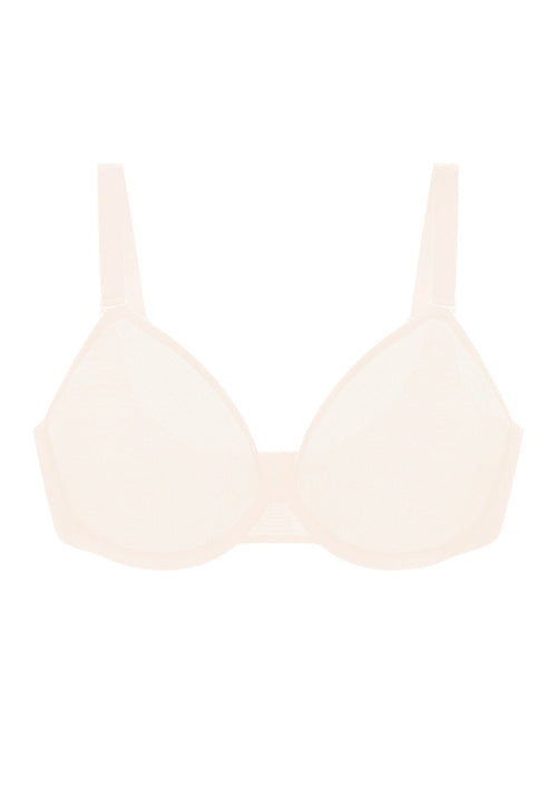 Unlined Underwire Sheer Mesh Bra