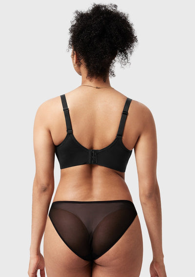 Unlined Underwire Sheer Mesh Bra