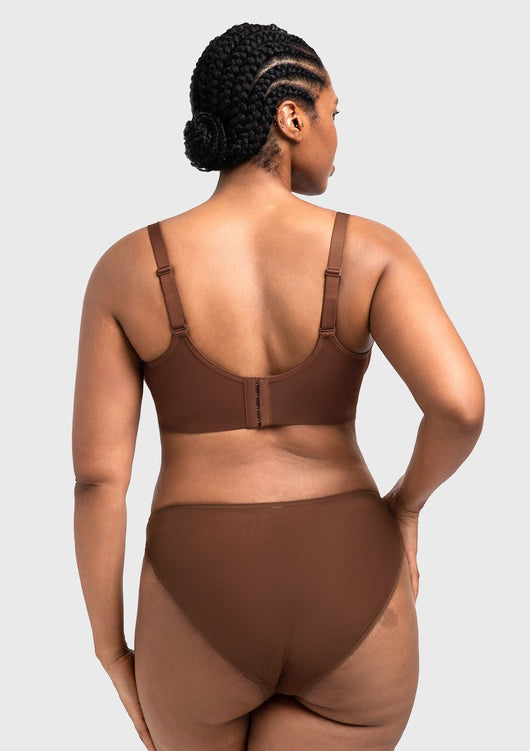 Unlined Underwire Sheer Mesh Bra