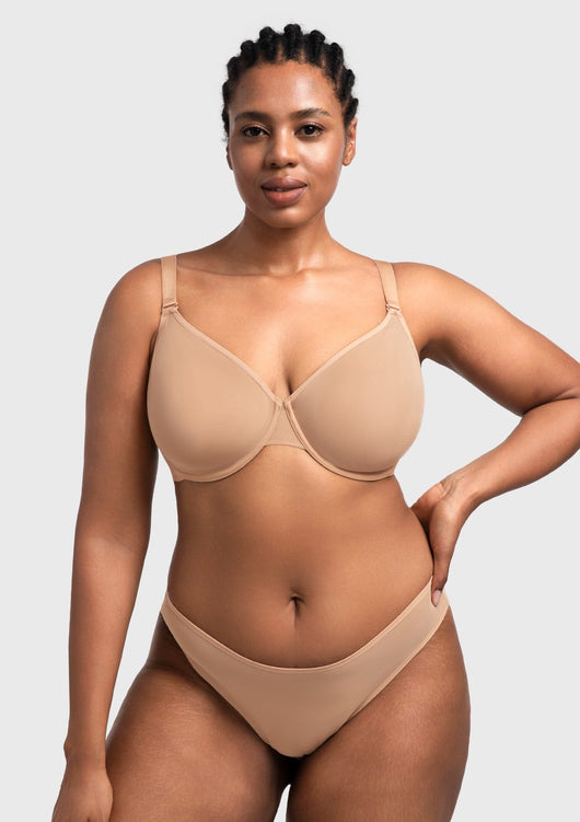 Unlined Underwire Sheer Mesh Bra