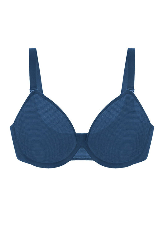 Unlined Underwire Sheer Mesh Bra