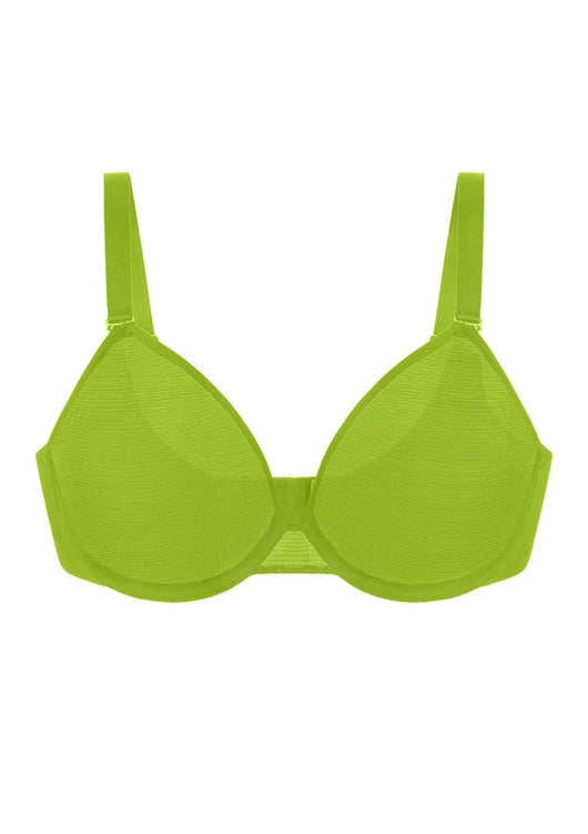 Unlined Underwire Sheer Mesh Bra