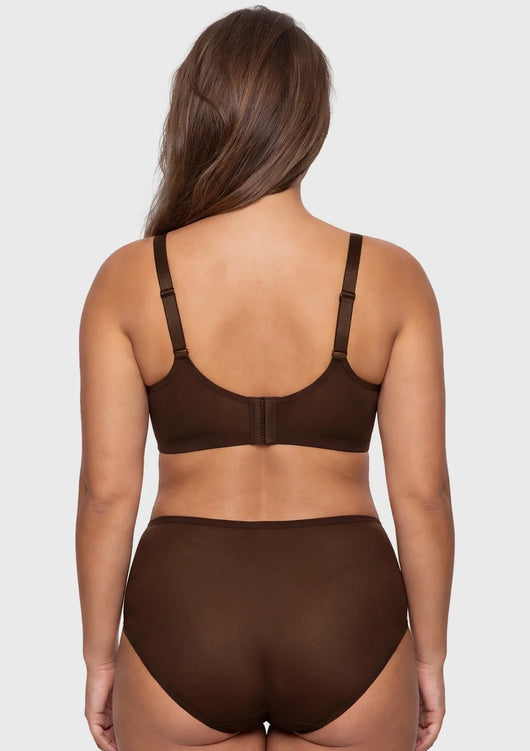 Unlined Underwire Sheer Mesh Bra