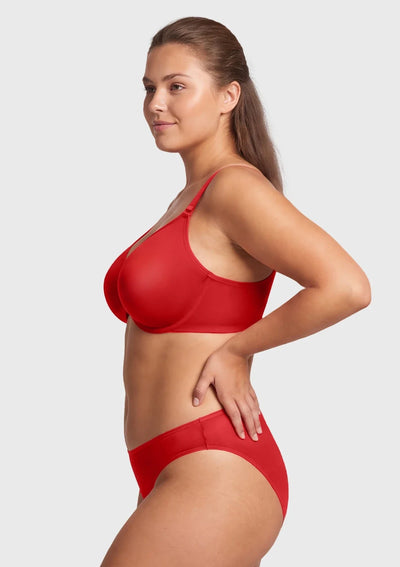 Unlined Underwire Sheer Mesh Bra
