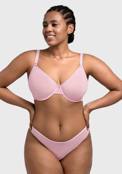 Unlined Underwire Sheer Mesh Bra