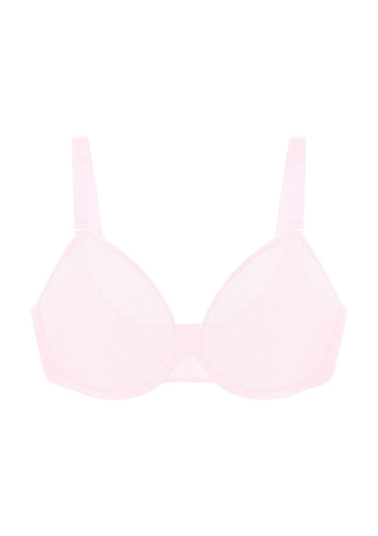 Unlined Underwire Sheer Mesh Bra